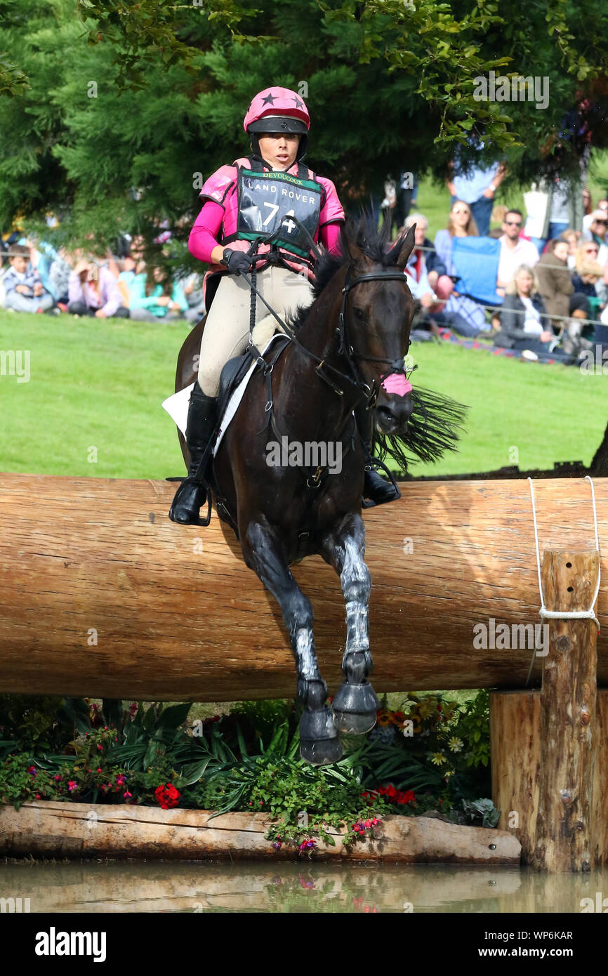 Emma - Hyslop-Webb Pennlands Douglas - Burghley Horse Trials 2019 Stockfoto