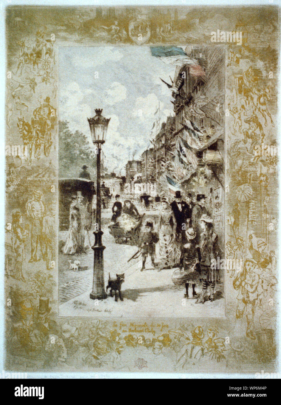 La Fete Nationale 30 Juin au Boulevard Clichy Stockfoto