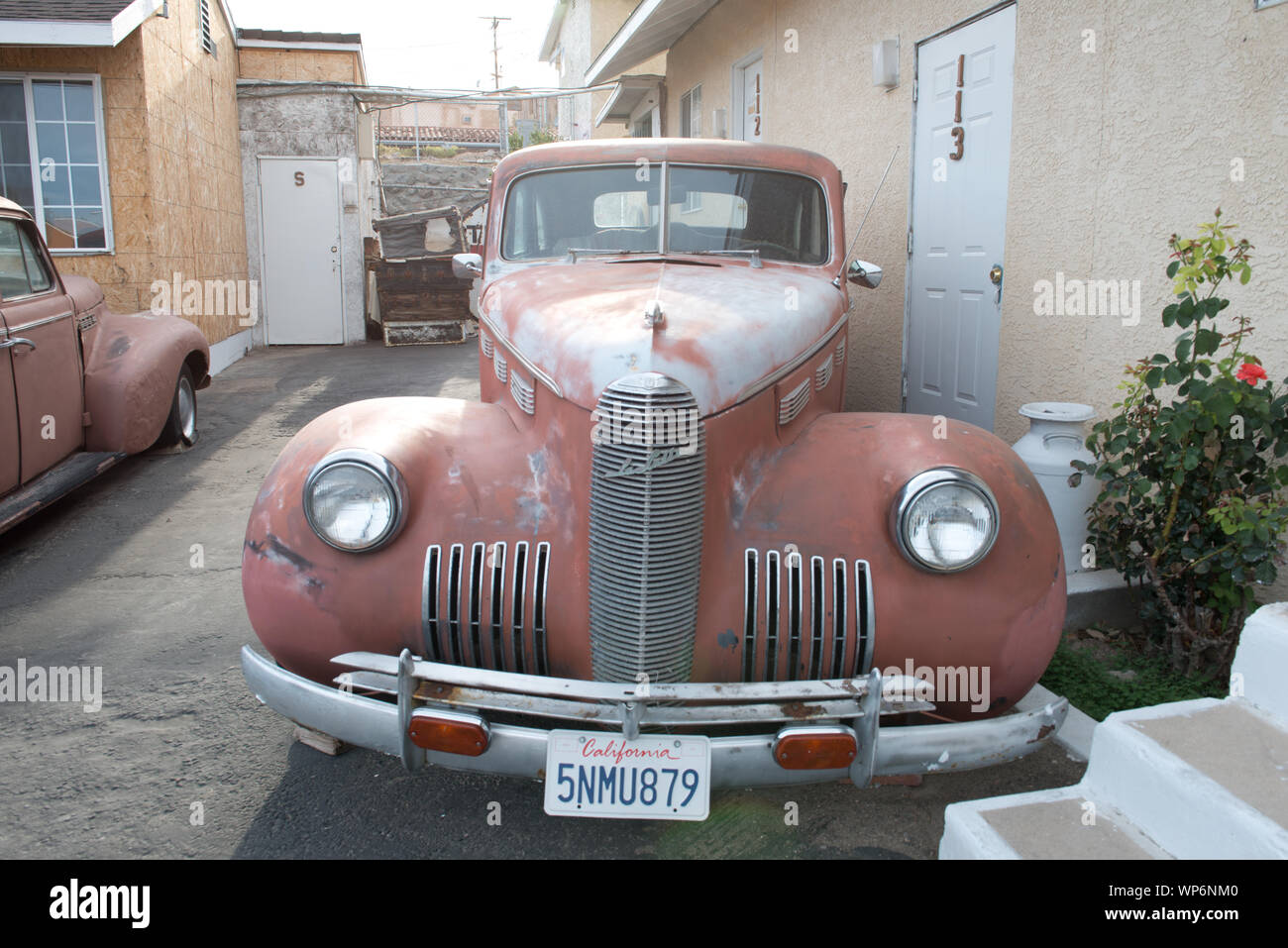 LaSalle 1940 Limousine in Barstow, Kalifornien Stockfoto