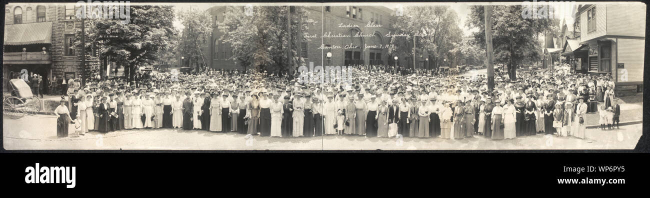 Meine Damen Klasse, die erste christliche Kirche in der Sonntagsschule, Canton, Ohio, 7. Juni 1914; Stockfoto