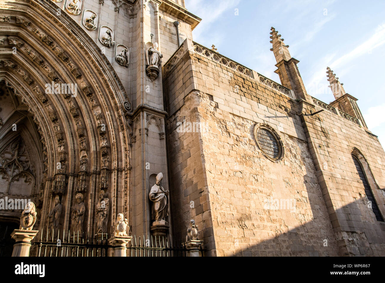 Das Äußere der schönen, Toledo Kathedrale, Toledo, Kathedrale. Stockfoto