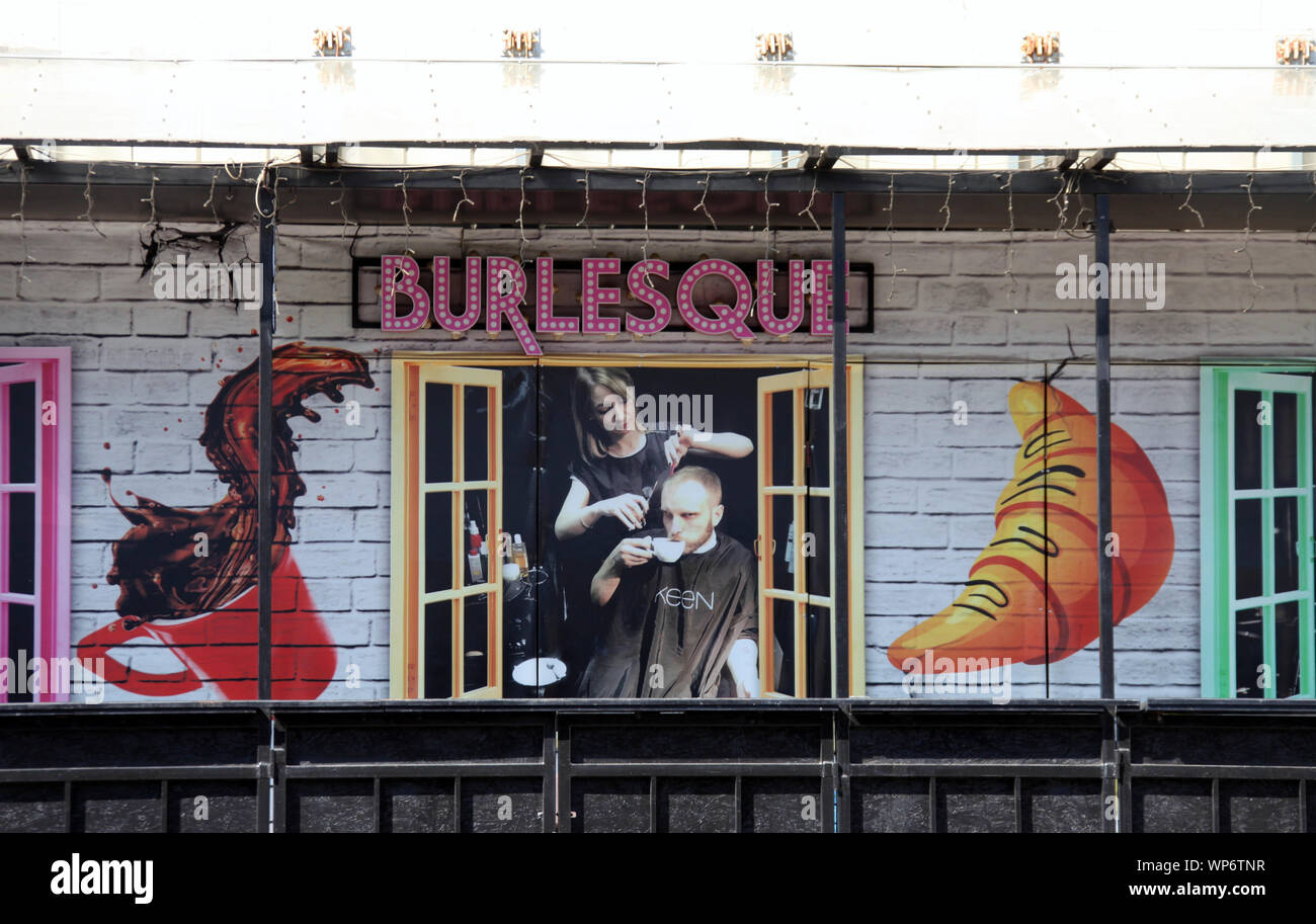 Burlesque Club in Minsk. Stockfoto