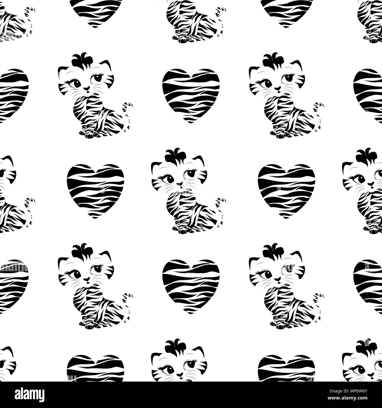 Vektor einrichten von Pet, adorable Cartoon Tiere Hintergrund. ￼ Stock Vektor