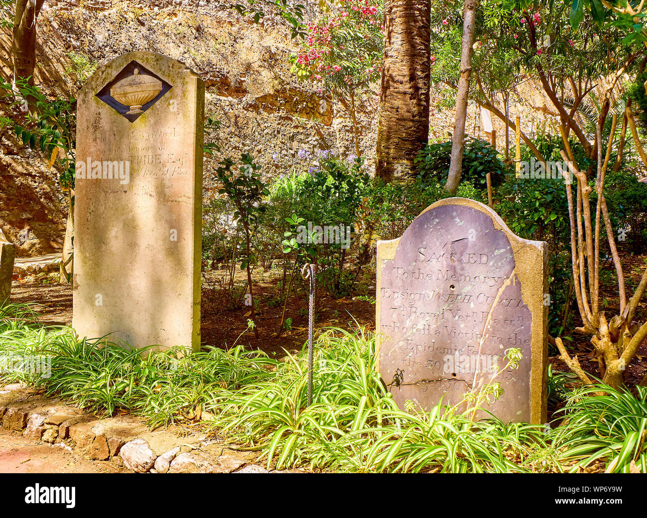 Trafalgar Friedhof in das britische Überseegebiet Gibraltar. UK. Stockfoto