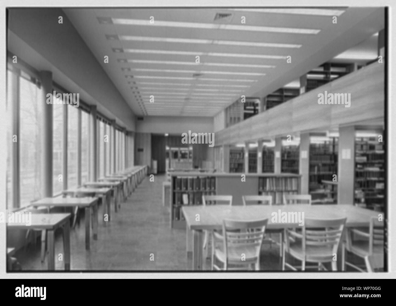 Lamont Library, Harvard University, Cambridge, Massachusetts. Stockfoto