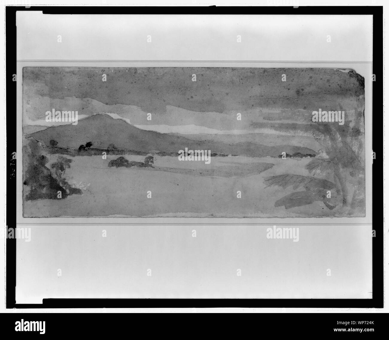 Landschaft mit blauem Himmel Stockfoto