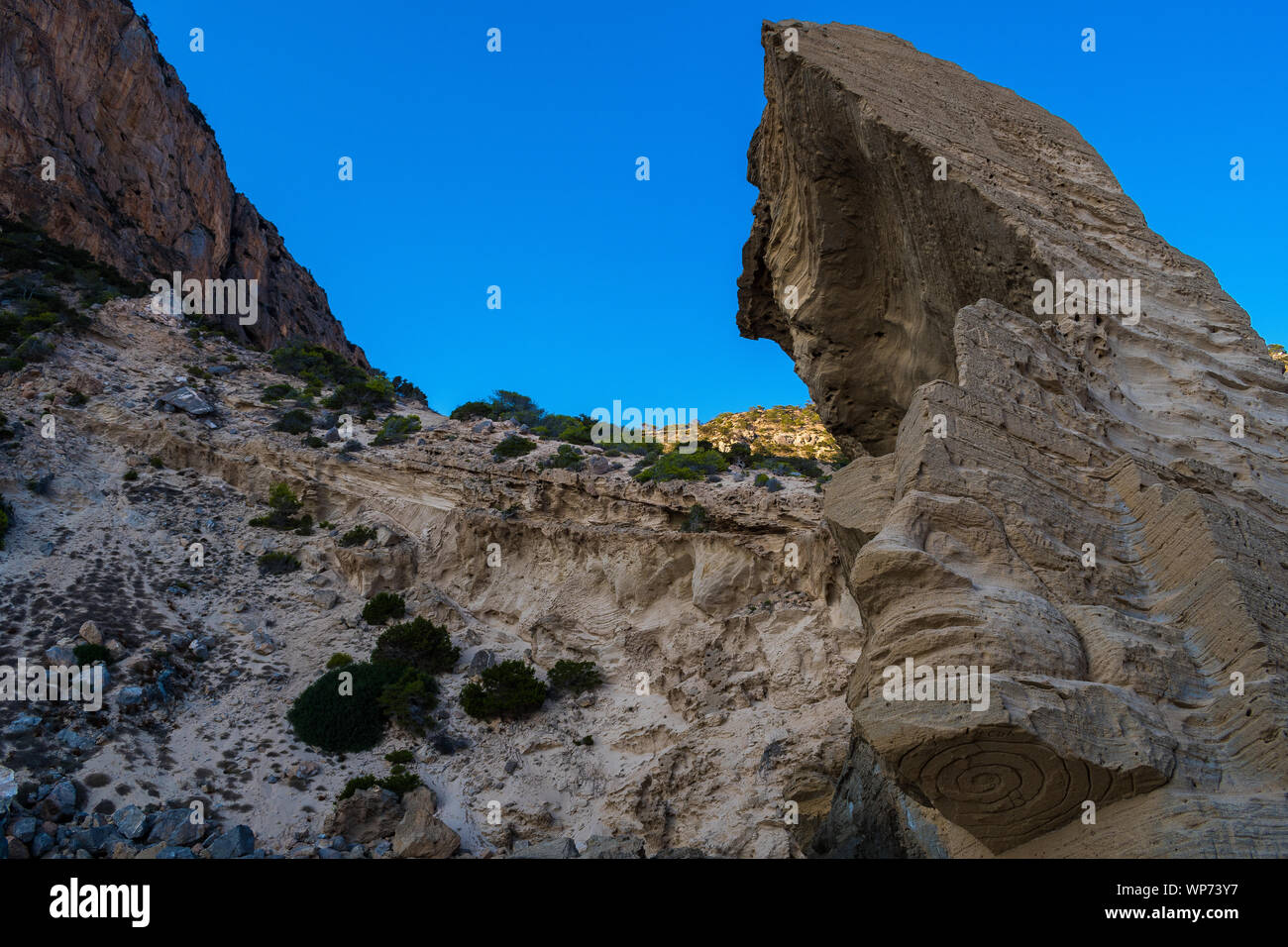 Sa Pedrera de Cala d’Hort, Ibiza/Spanien am 31. August 2019: Atlantis
