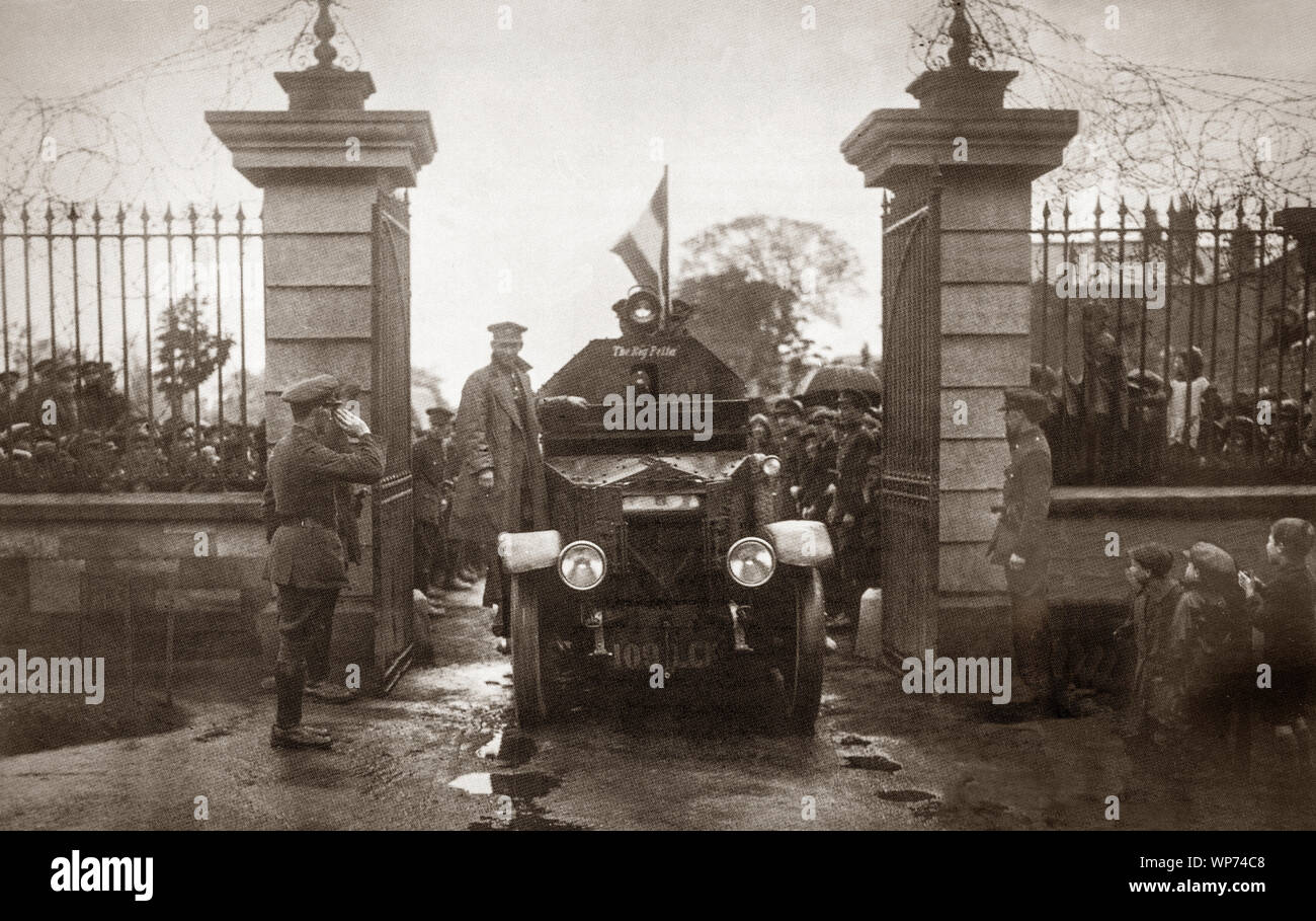 Die "Big Fellow' Panzerwagen, benannt nach Michael Collins Portobello Eingabe (später Cathal Brugha) Kaserne. Dies wurde bei der Übergabe der Britischen Armee im Jahre 1922 nach der Gründung des Irischen Freistaats, die nach der Unterzeichnung des anglo-irischen Vertrag. Stockfoto