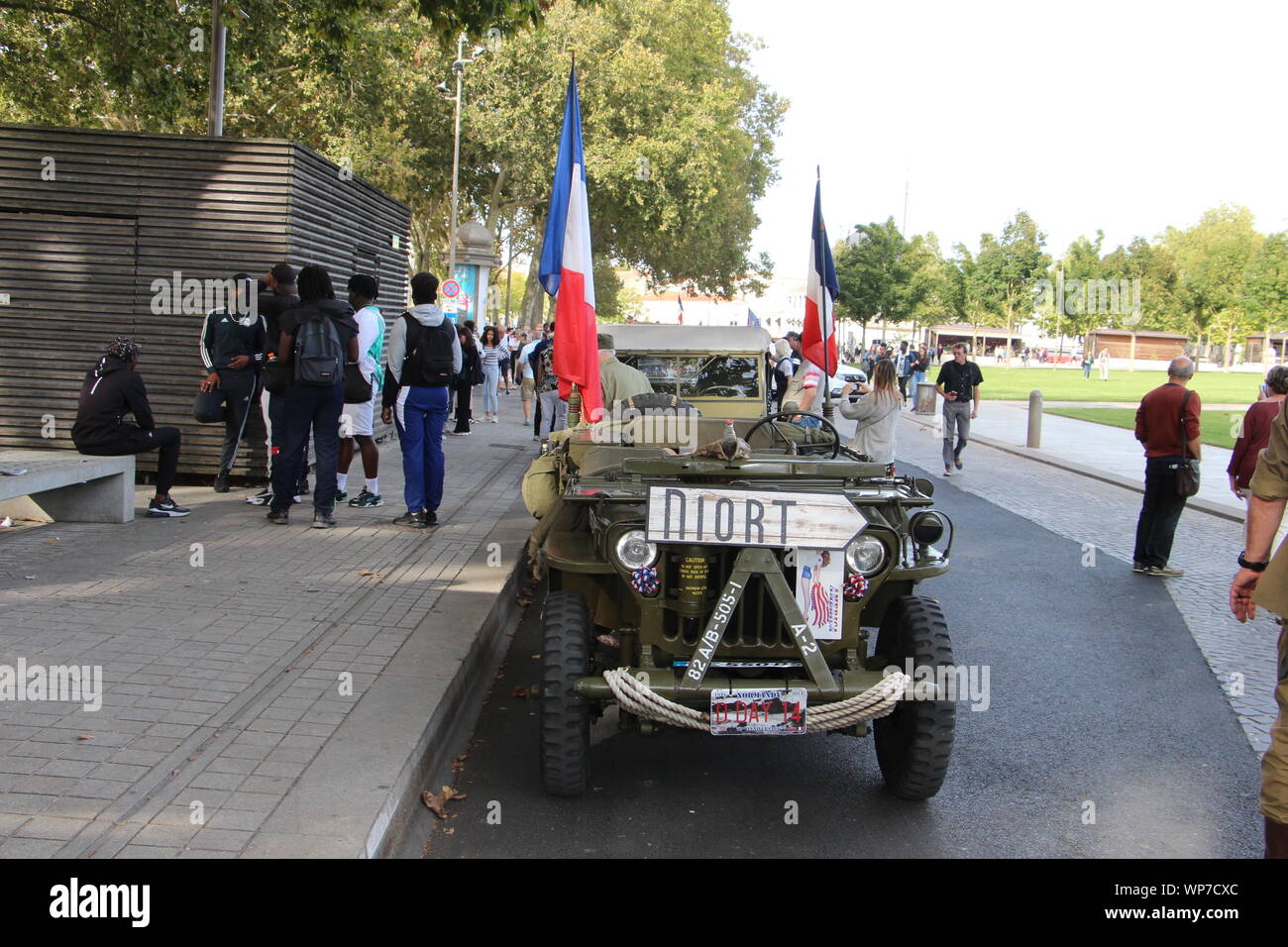 Freitag, 6. September 2019, zum 75. Jahrestag der Befreiung von Niort Stockfoto