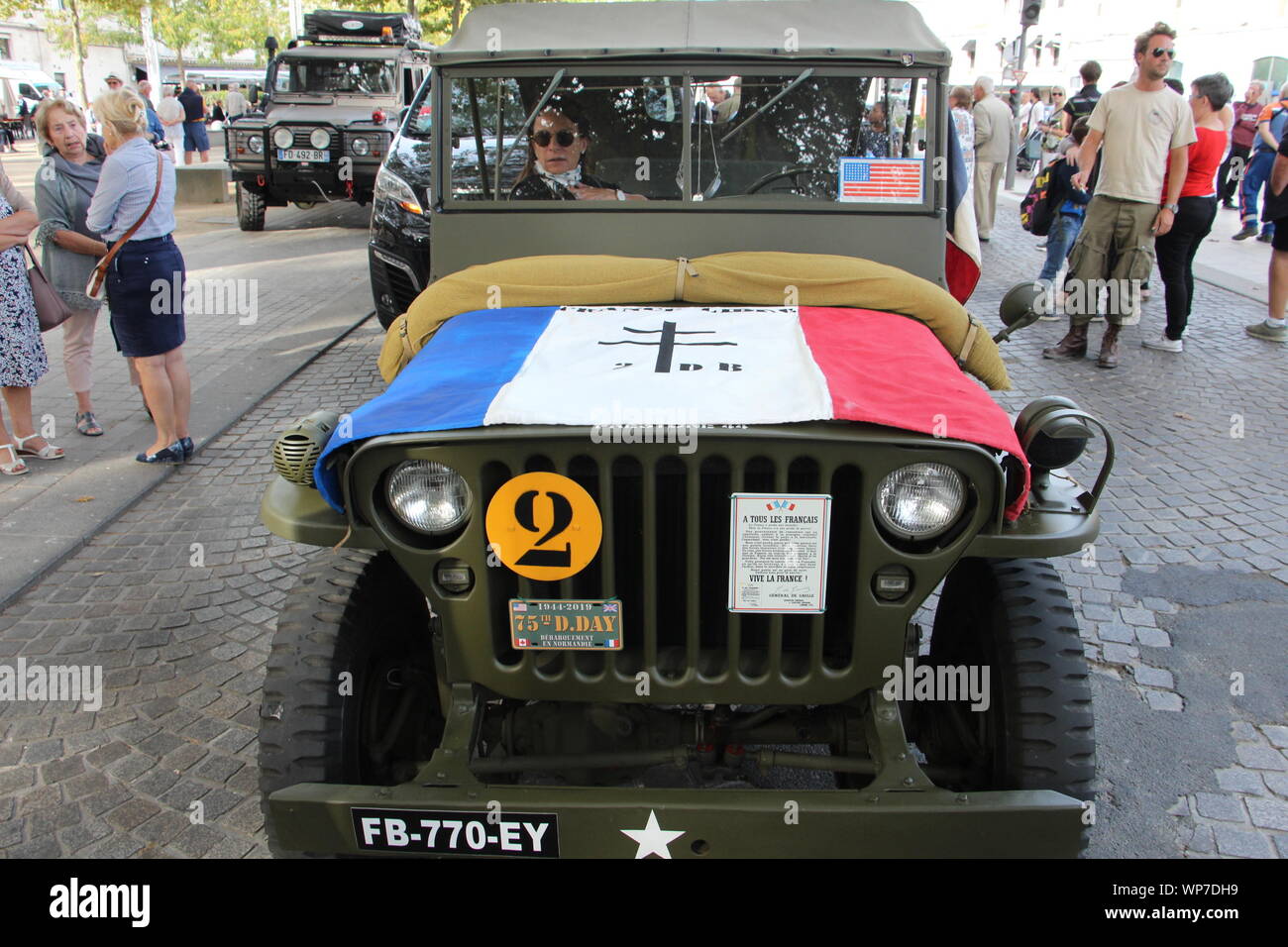 Freitag, 6. September 2019, zum 75. Jahrestag der Befreiung von Niort Stockfoto