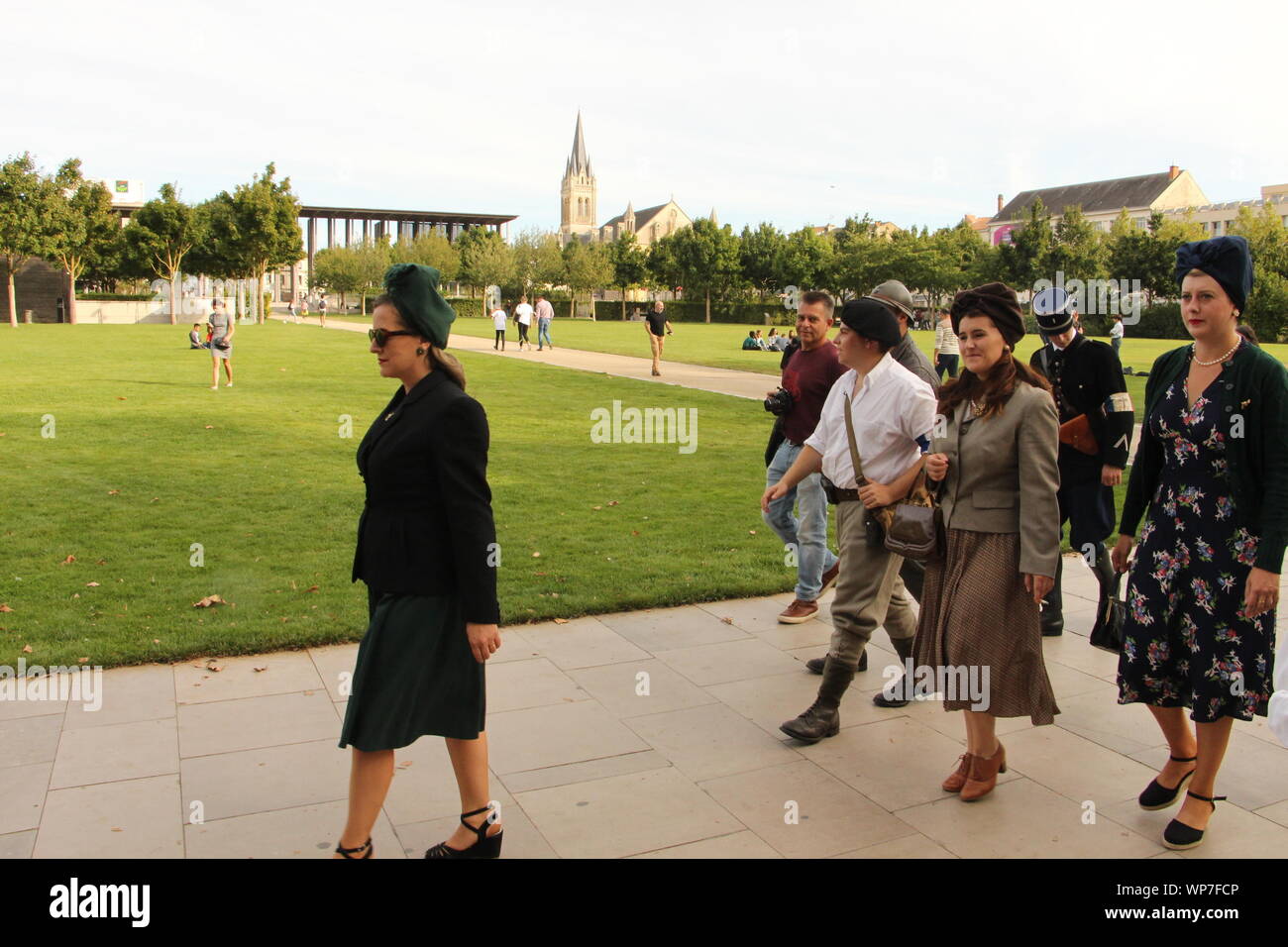 Freitag, 6. September 2019, zum 75. Jahrestag der Befreiung von Niort Stockfoto