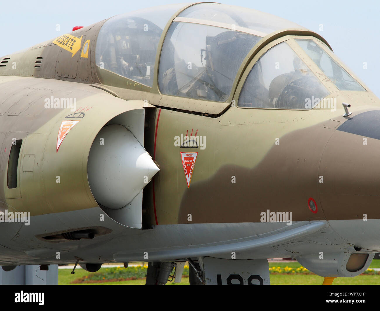 Cockpit Ansicht der Dassault Mirage 5 supersonic Jet Fighter Aircraft