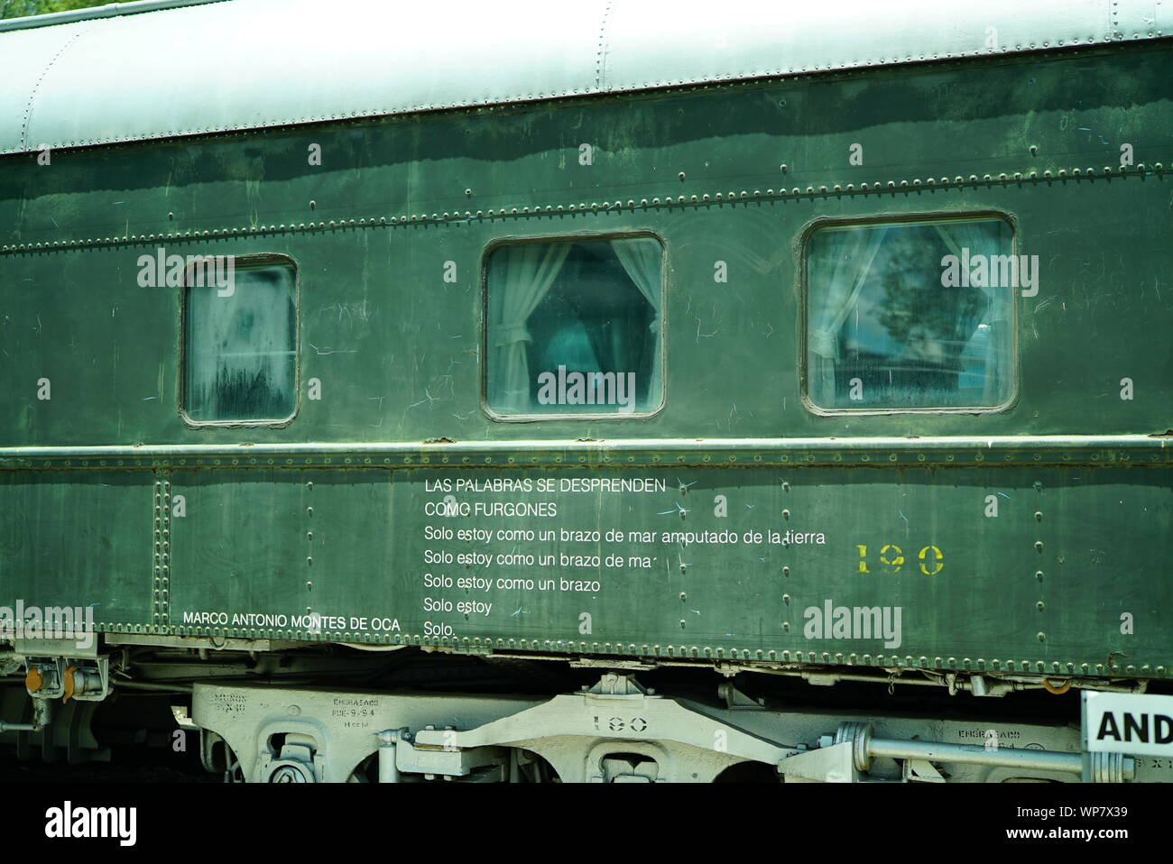 Railtrains Museum Puebla Stockfoto