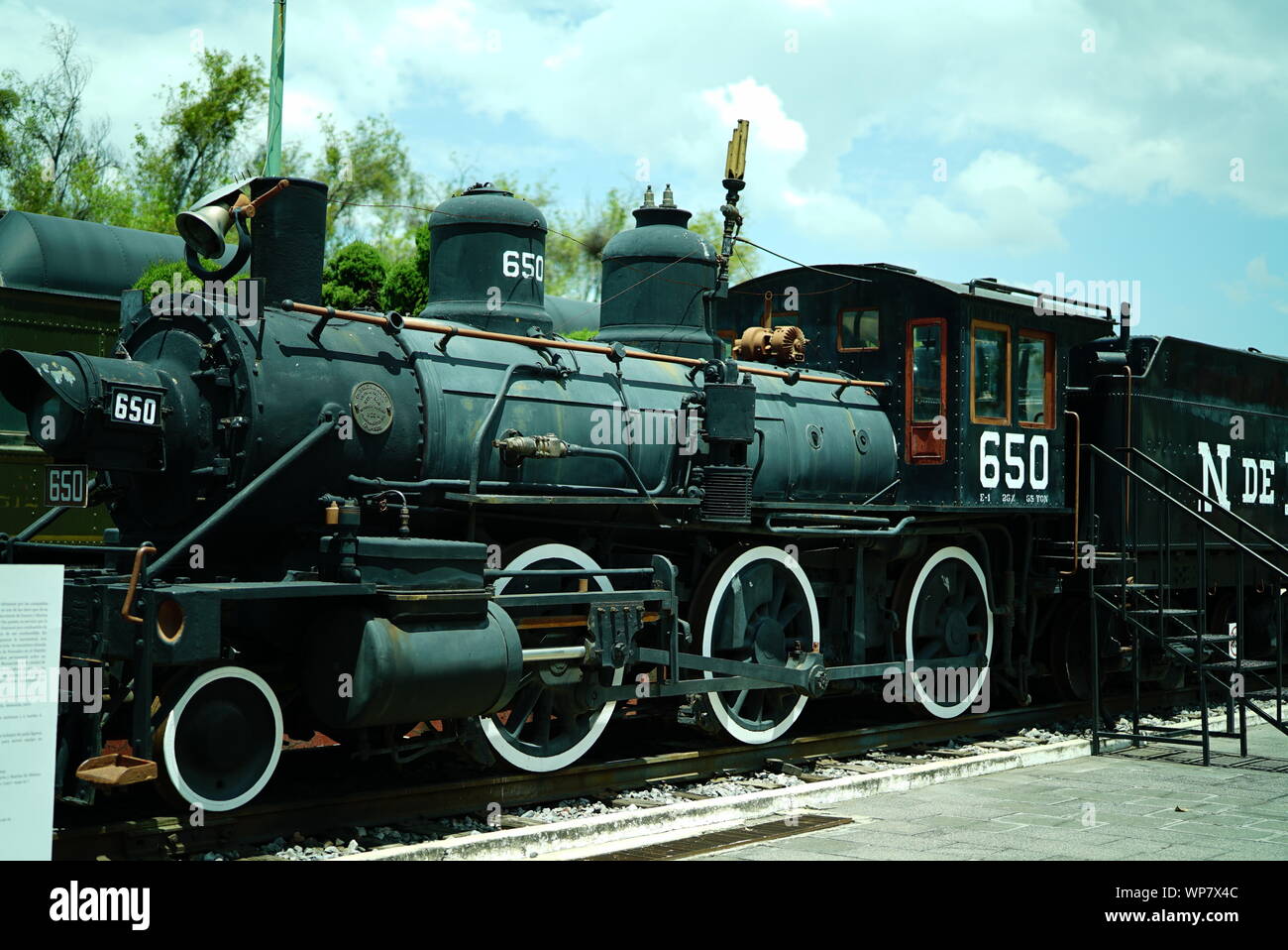 Railtrains Museum Puebla Stockfoto