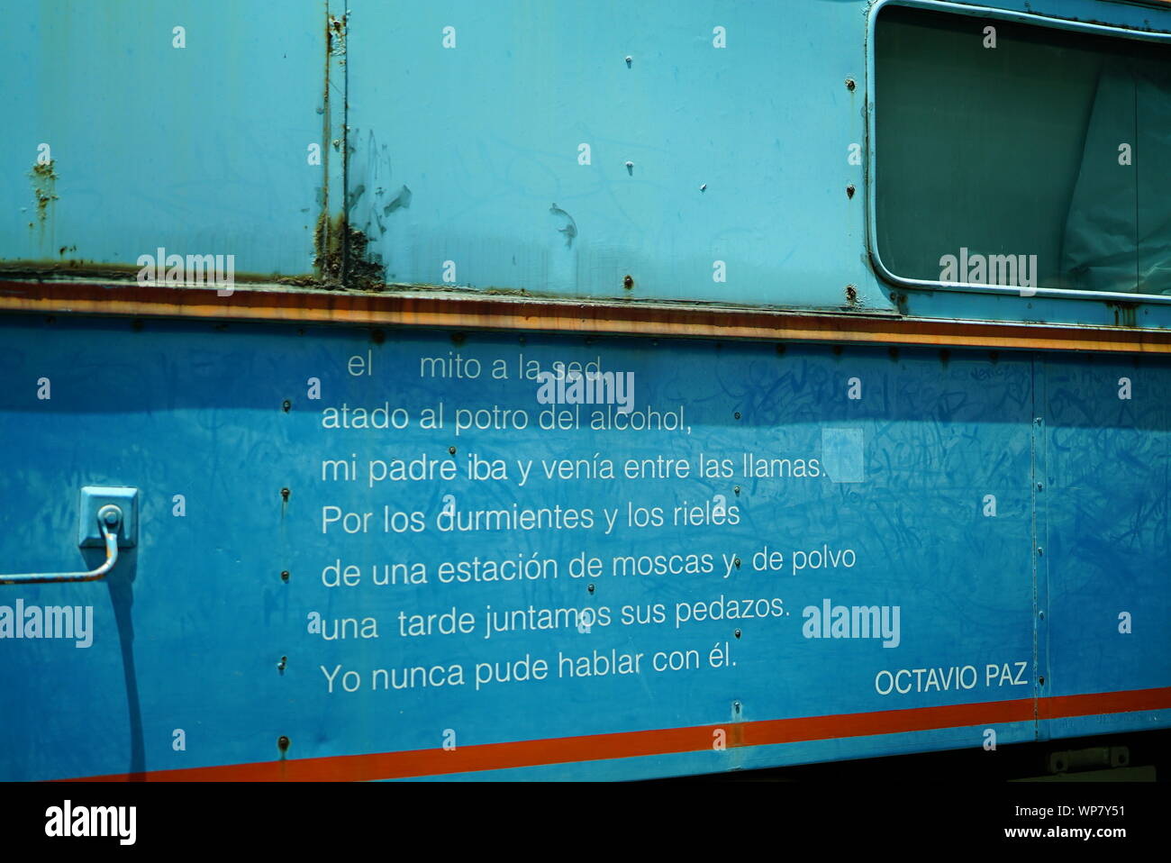 Railtrains Museum Puebla Stockfoto