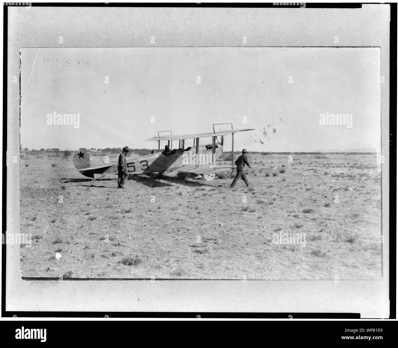Lieut. C.G. Chapman vorbereiten für ein Scouting Expedition im Casas Grandes, Mexiko - Mexikanische-US-Kampagne nach Villa, 1916 Stockfoto