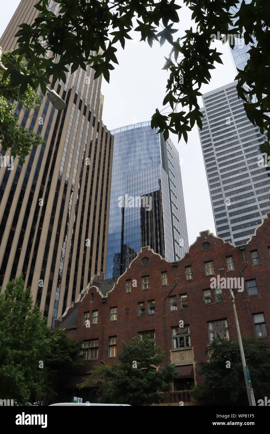 Gebäude in der Innenstadt von Seattle Stockfoto