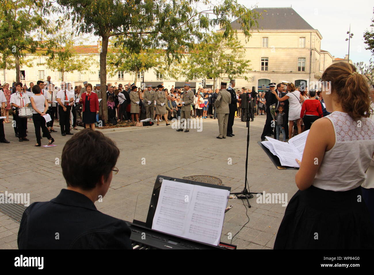 Freitag, 6. September 2019, zum 75. Jahrestag der Befreiung von Niort Stockfoto