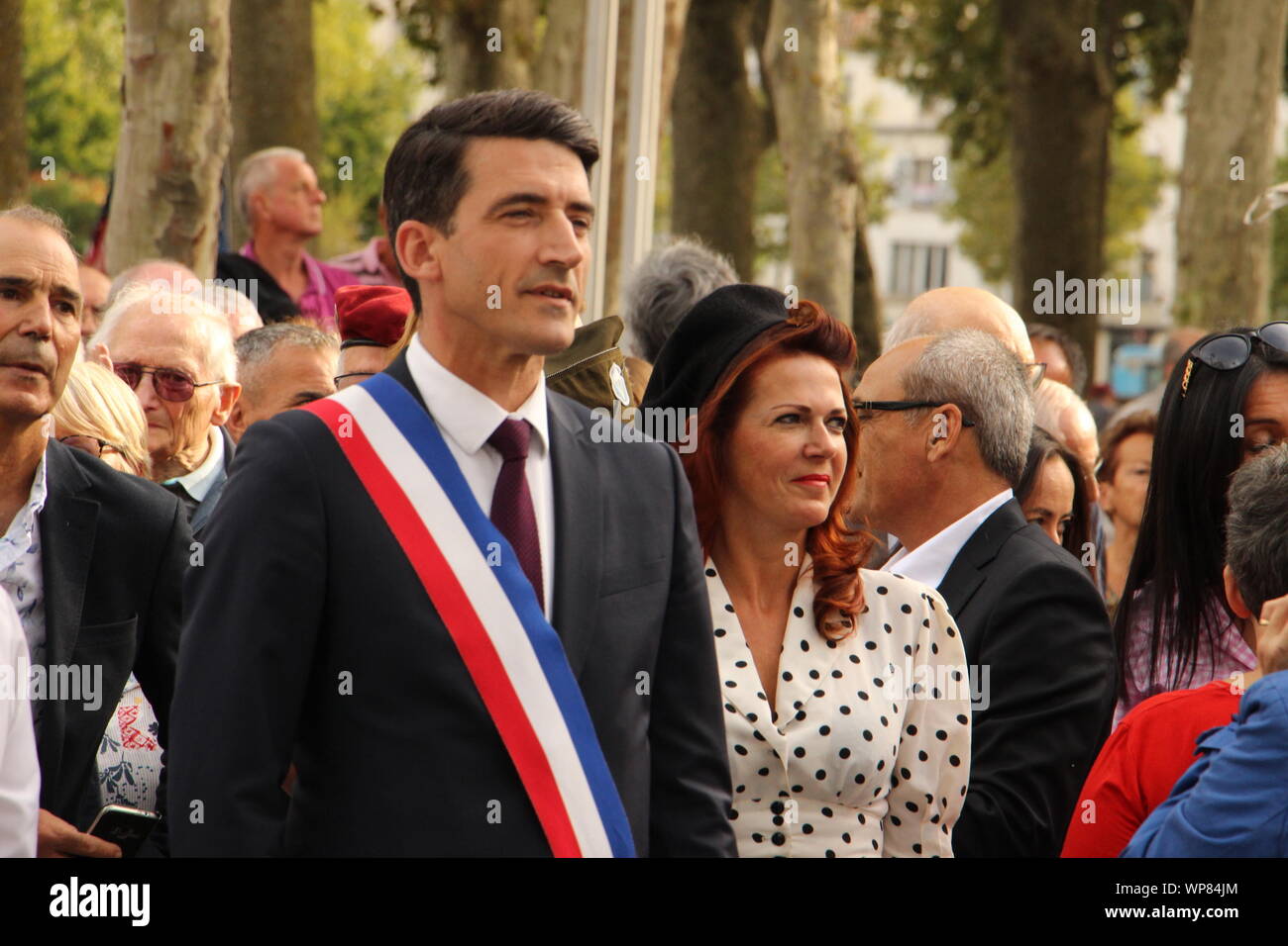 Freitag, 6. September 2019, zum 75. Jahrestag der Befreiung von Niort Stockfoto