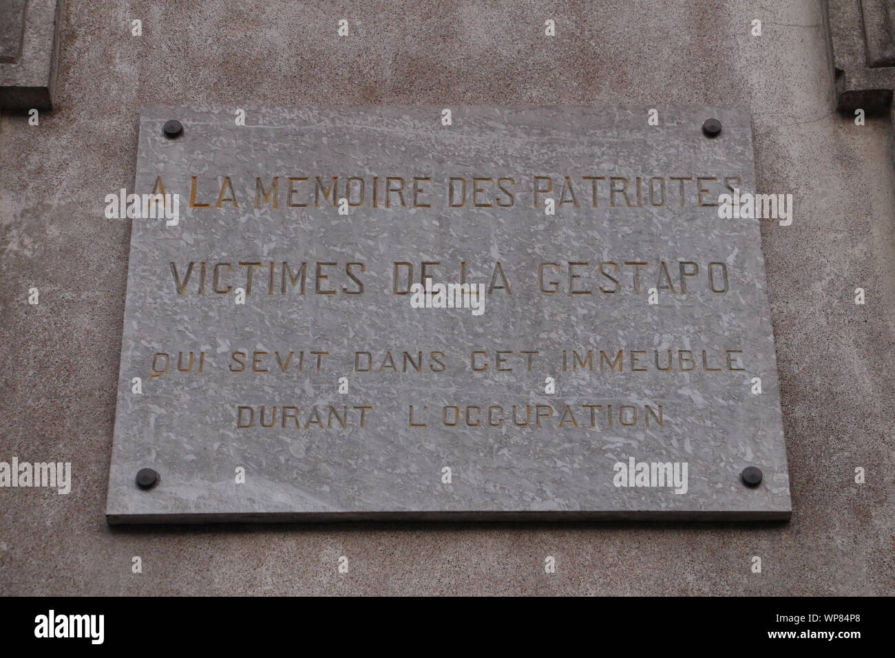 Freitag, 6. September 2019, zum 75. Jahrestag der Befreiung von Niort Stockfoto