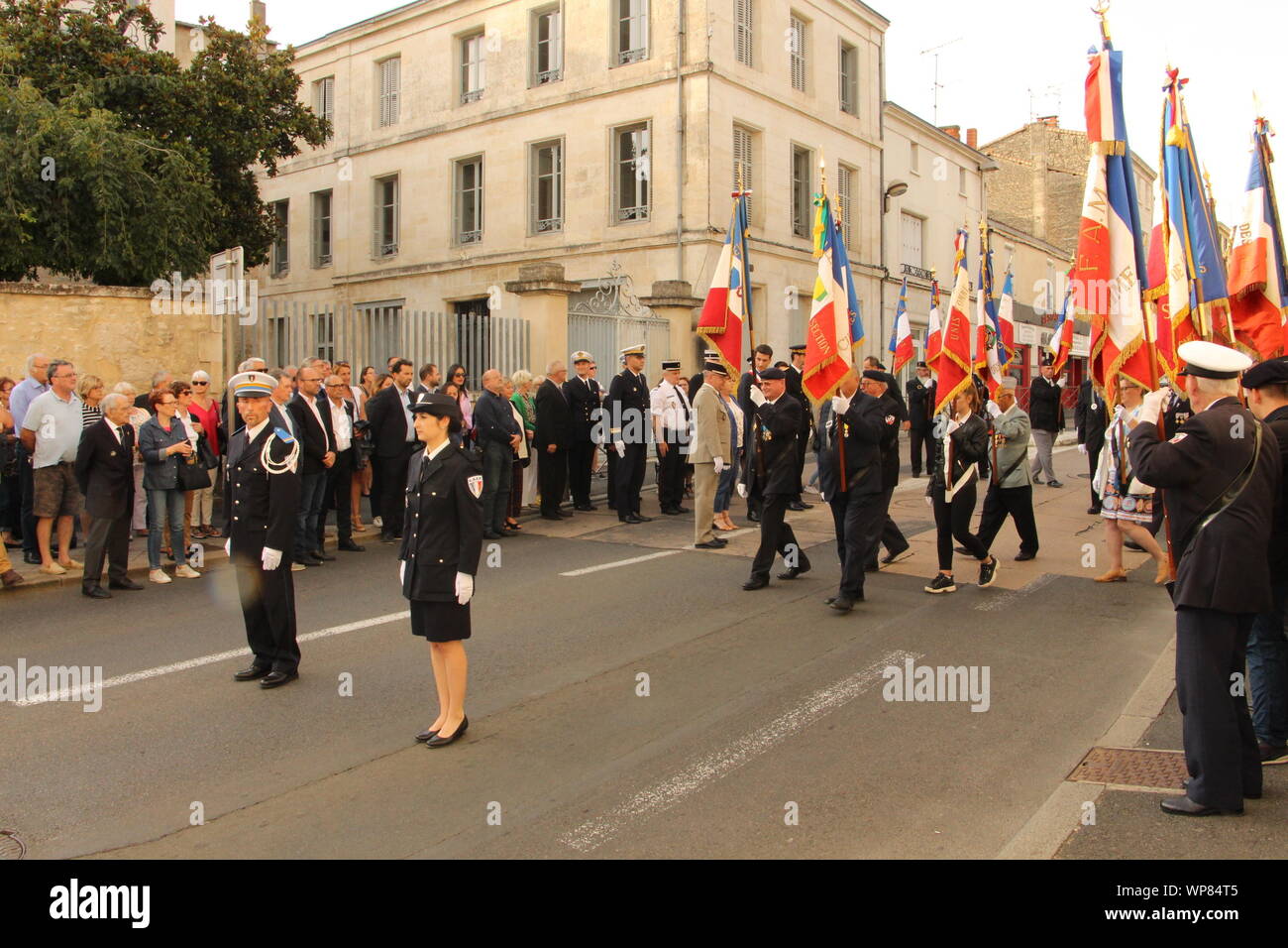 Freitag, 6. September 2019, zum 75. Jahrestag der Befreiung von Niort Stockfoto