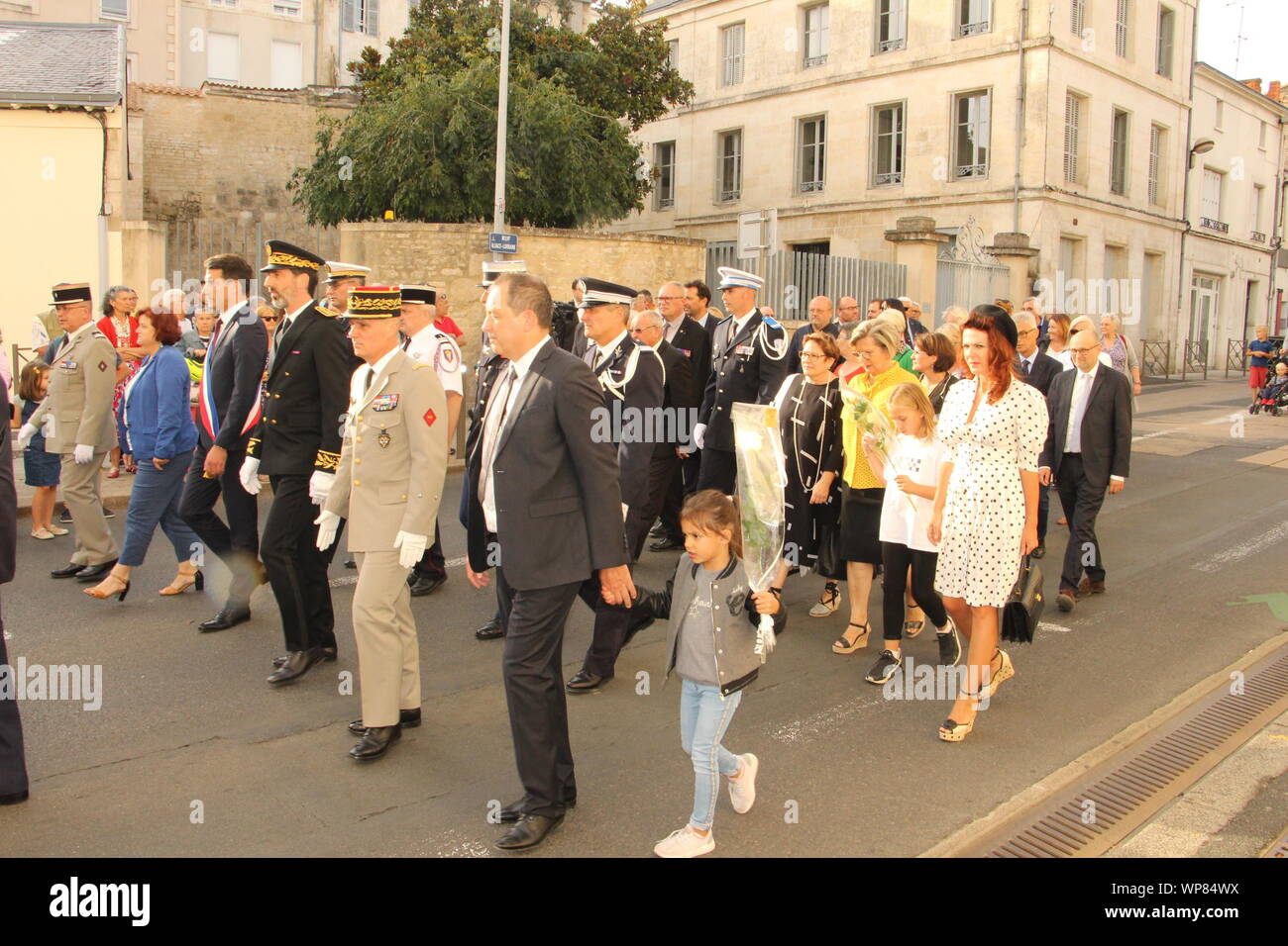 Freitag, 6. September 2019, zum 75. Jahrestag der Befreiung von Niort Stockfoto