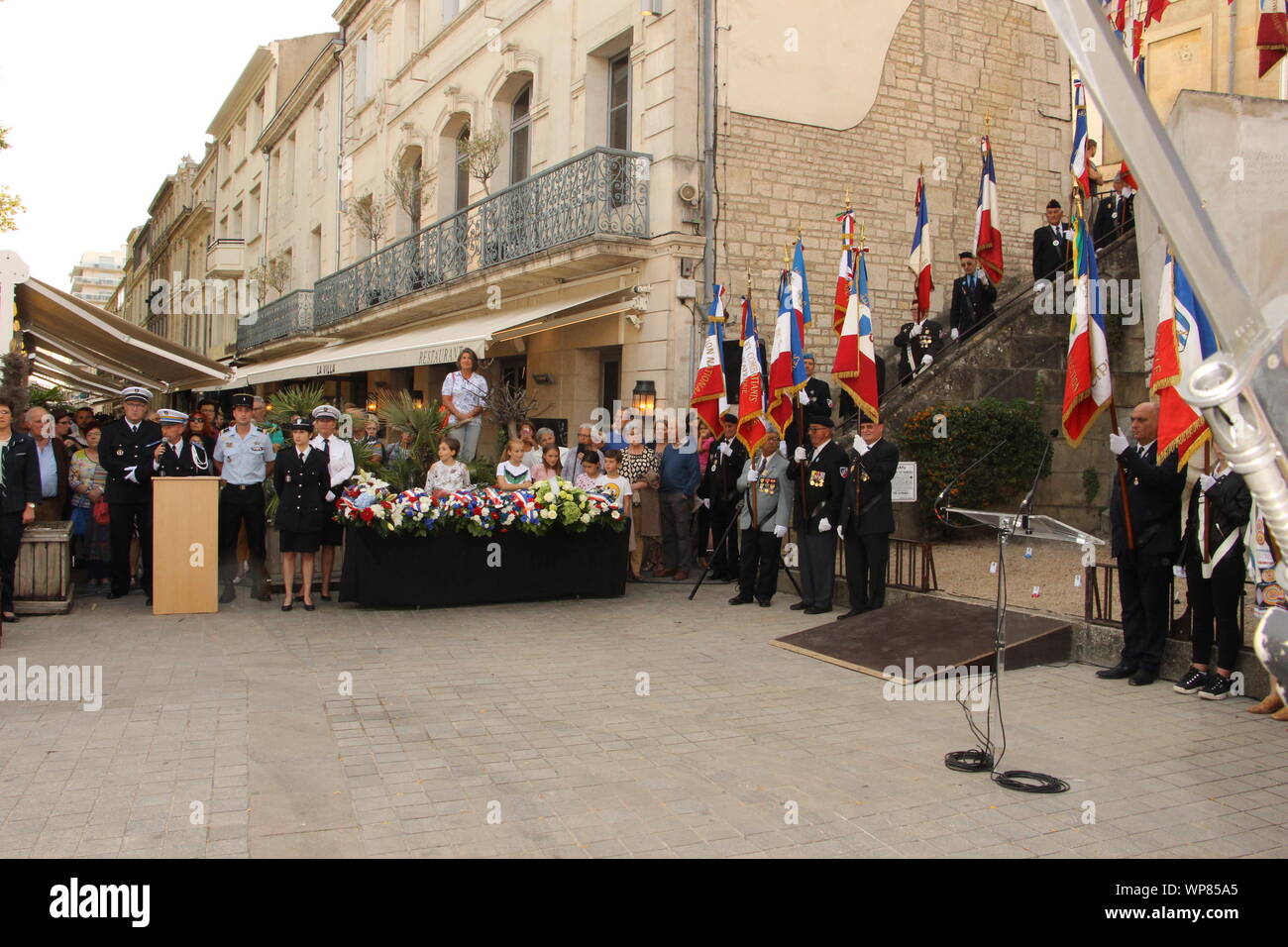 Freitag, 6. September 2019, zum 75. Jahrestag der Befreiung von Niort Stockfoto