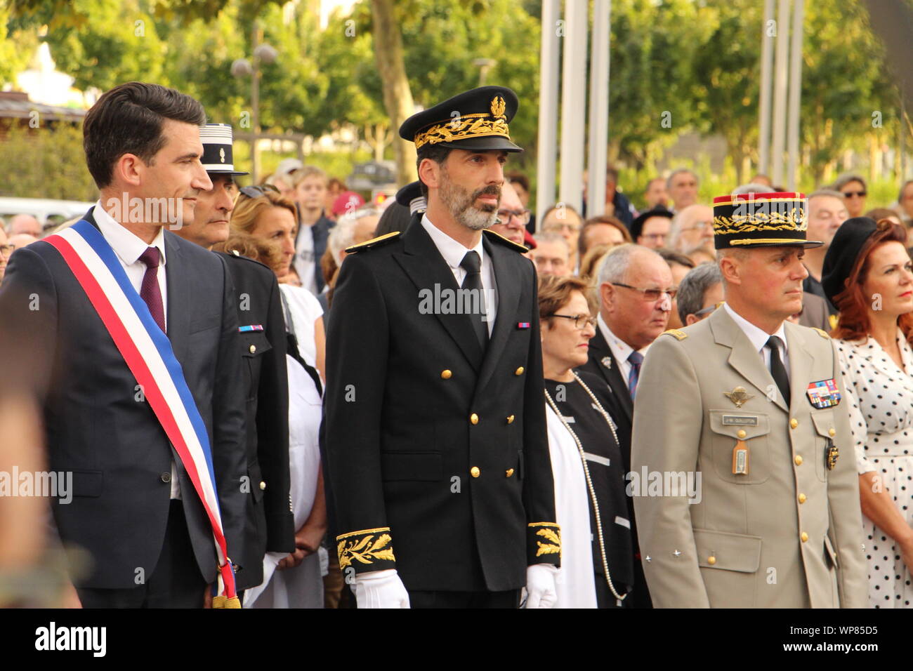 Freitag, 6. September 2019, zum 75. Jahrestag der Befreiung von Niort Stockfoto