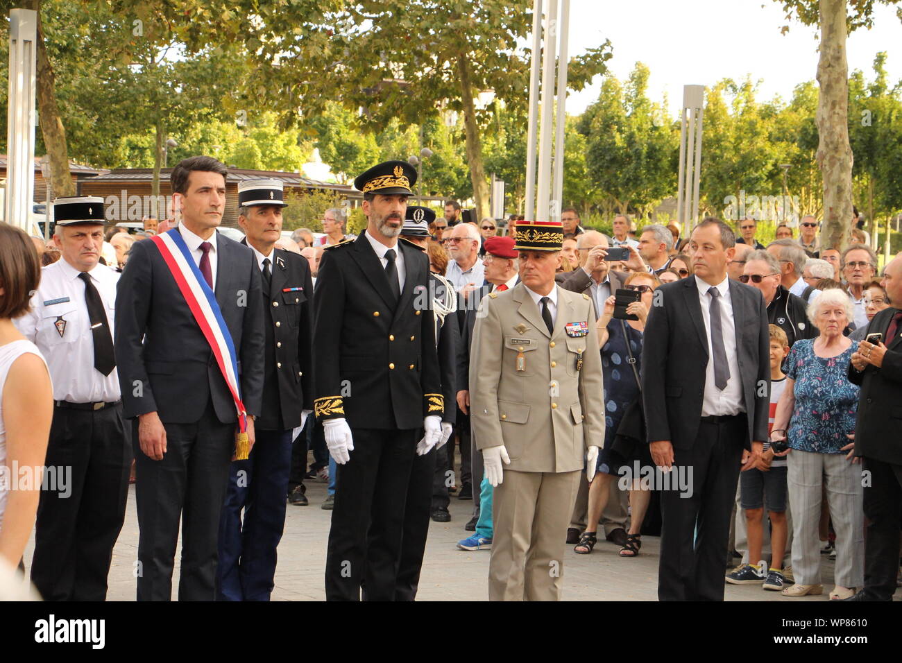 Freitag, 6. September 2019, zum 75. Jahrestag der Befreiung von Niort Stockfoto