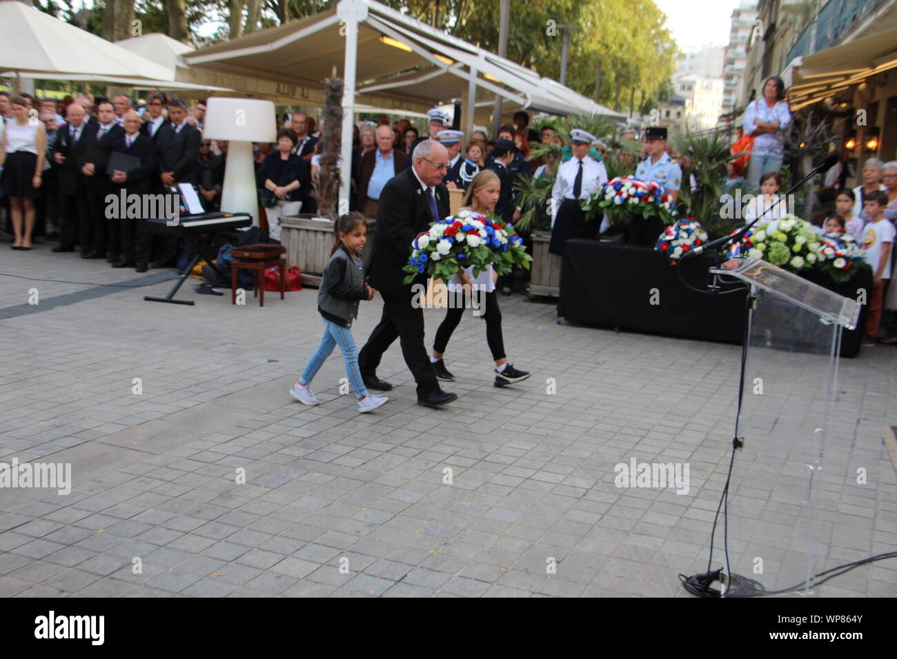 Freitag, 6. September 2019, zum 75. Jahrestag der Befreiung von Niort Stockfoto