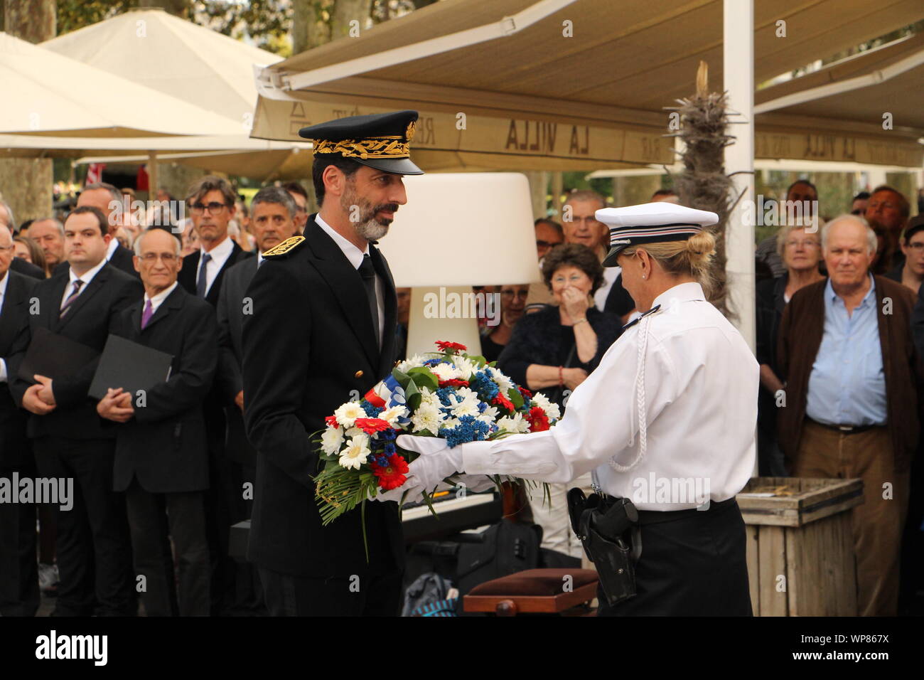 Freitag, 6. September 2019, zum 75. Jahrestag der Befreiung von Niort Stockfoto