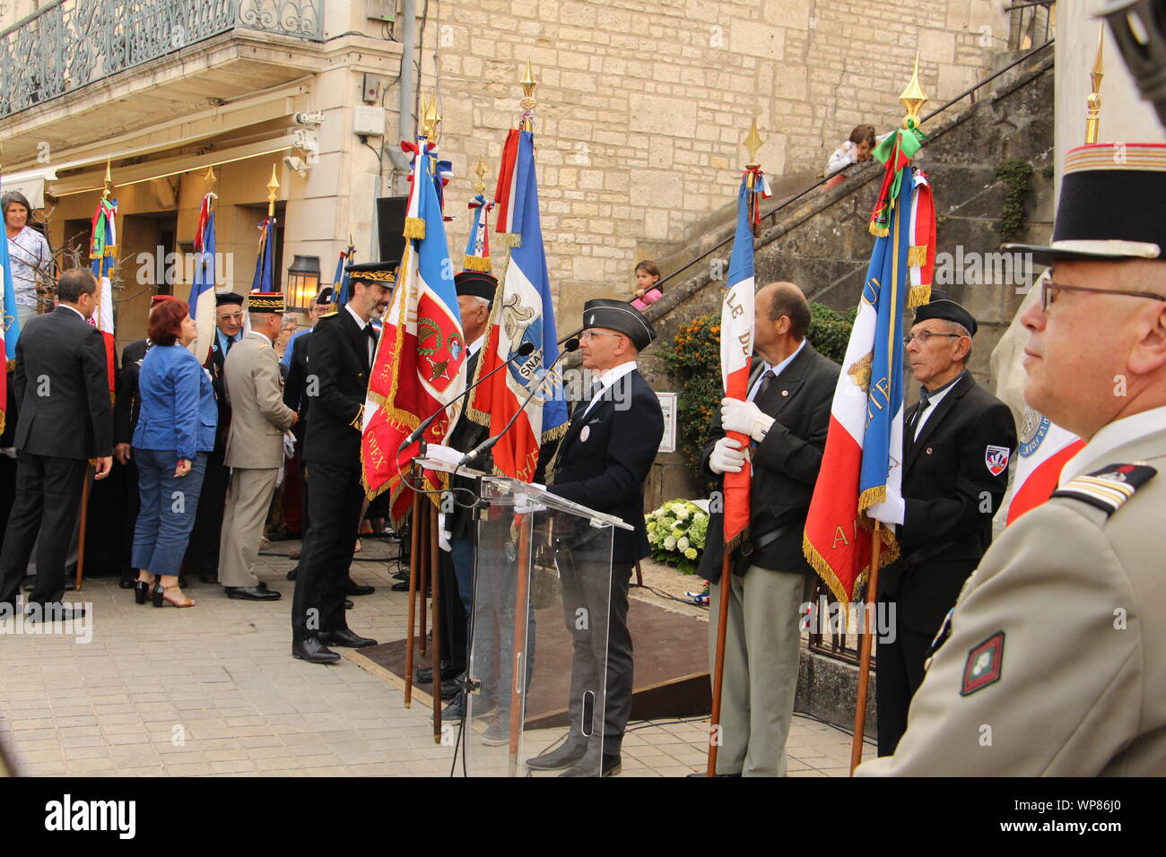 Freitag, 6. September 2019, zum 75. Jahrestag der Befreiung von Niort Stockfoto