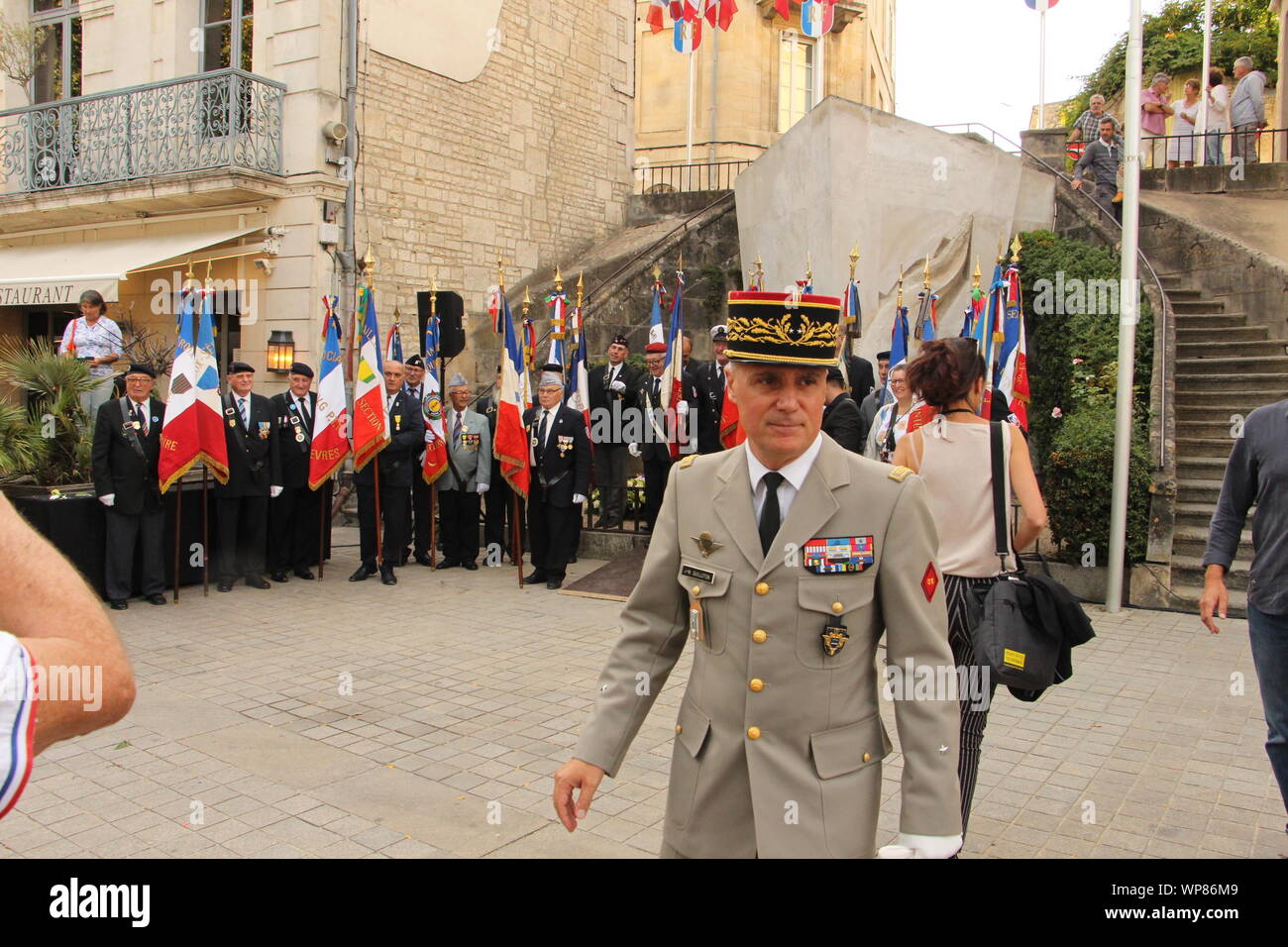 Freitag, 6. September 2019, zum 75. Jahrestag der Befreiung von Niort Stockfoto