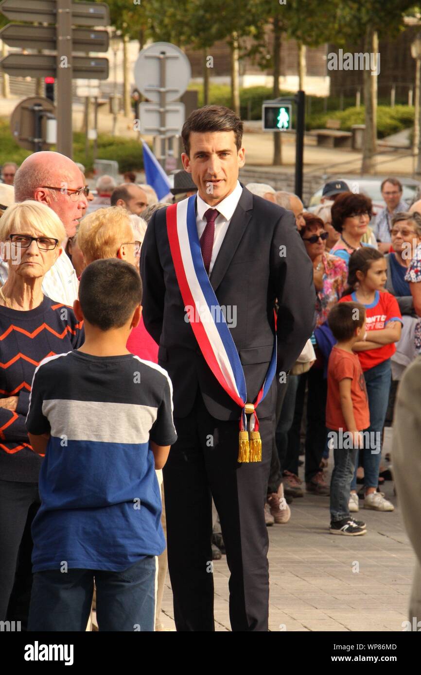 Freitag, 6. September 2019, zum 75. Jahrestag der Befreiung von Niort Stockfoto