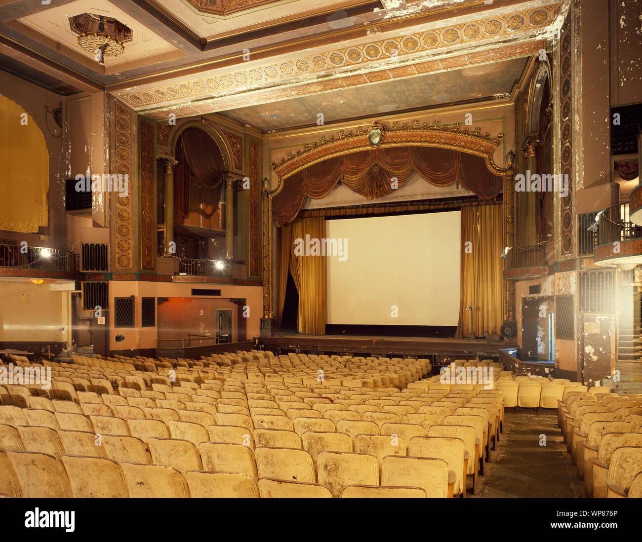 Lincoln Theater vor einem Grand Restaurierung in den 1980er Jahren. Washington, D.C Stockfoto