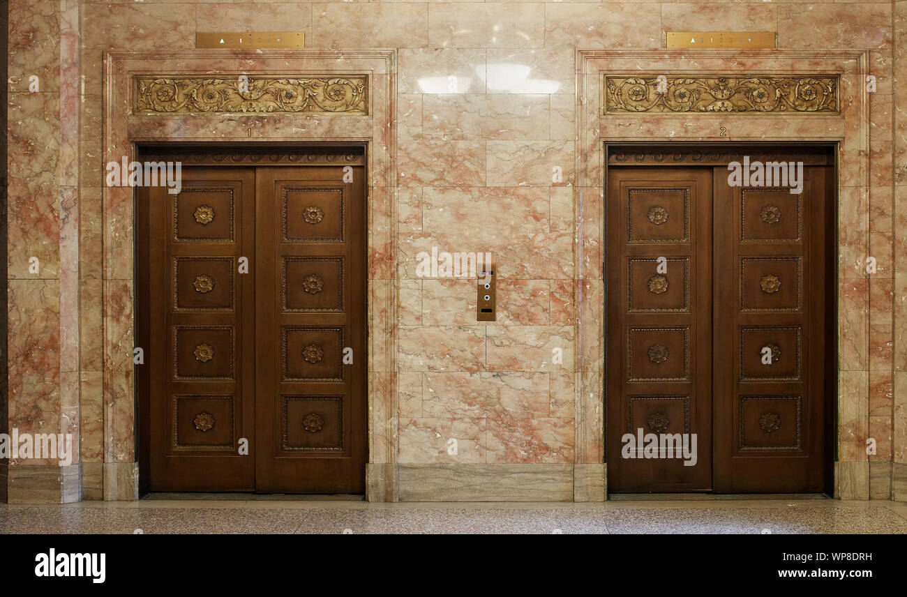 Lobby, US-Gericht, Toledo, Ohio Stockfoto