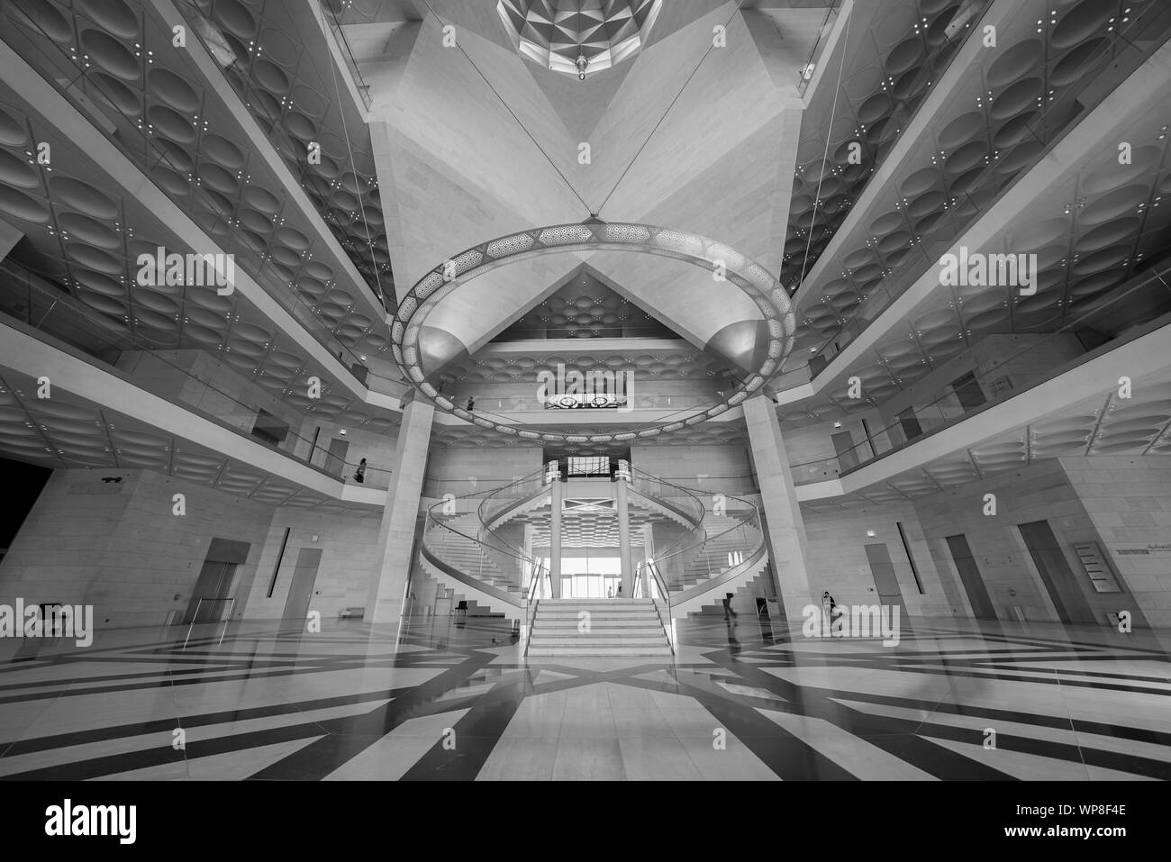 DOHA KATAR - 11. Juli 2019 ; Museum für Islamische Kunst Innenarchitektur und Architektur. Stockfoto