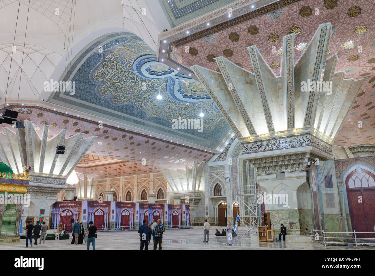 Mausoleum von Ruhollah Khomeini Innenraum, Teheran, Iran Stockfoto