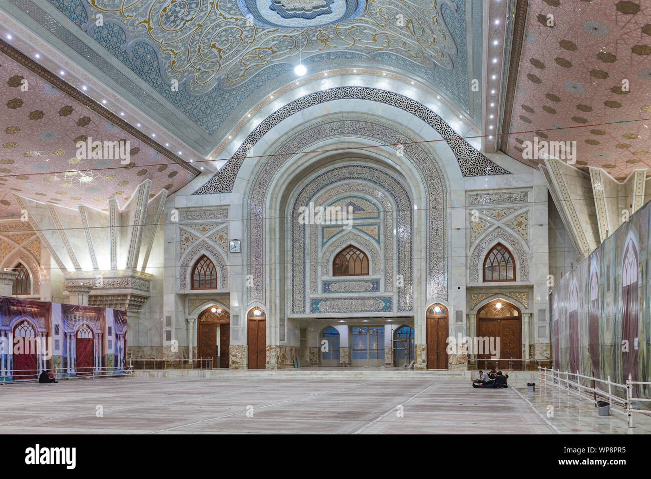 Mausoleum von Ruhollah Khomeini Innenraum, Teheran, Iran Stockfoto