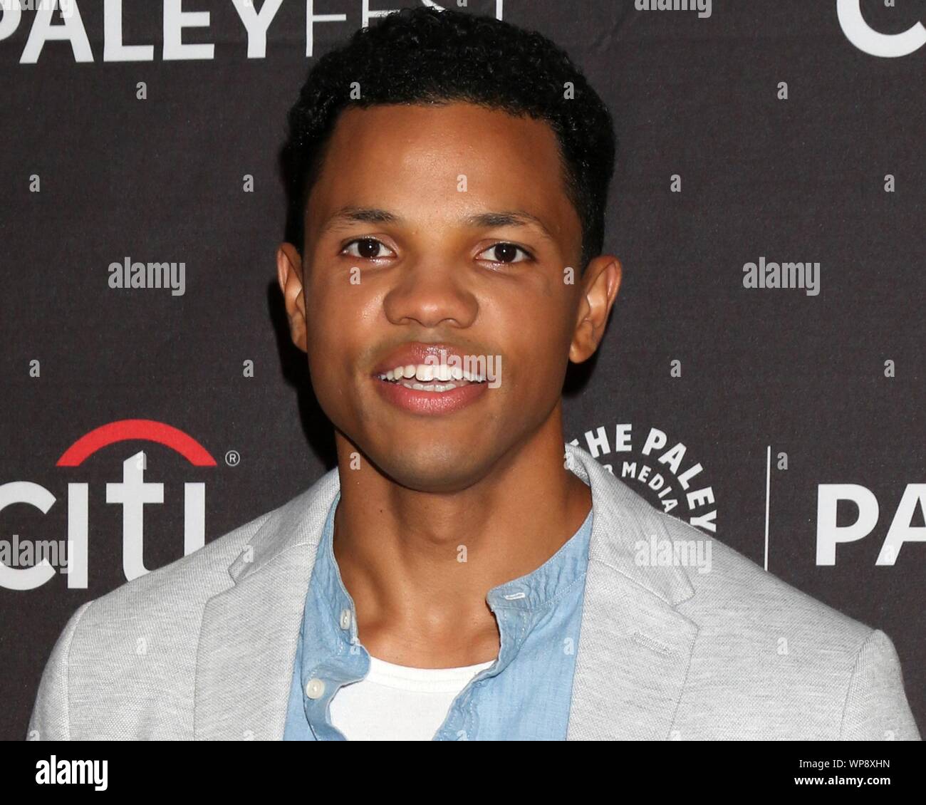 Beverly Hills, CA. 7. Sep 2019. Tunji Kasim in der Ankunftshalle für PaleyFest Fallen TV Previews: Der cw stellt Nancy Drew, BATWOMAN UND KATY KEENE, Paley Center für Medien, Beverly Hills, CA September 7, 2019. Credit: Priscilla Grant/Everett Collection/Alamy leben Nachrichten Stockfoto