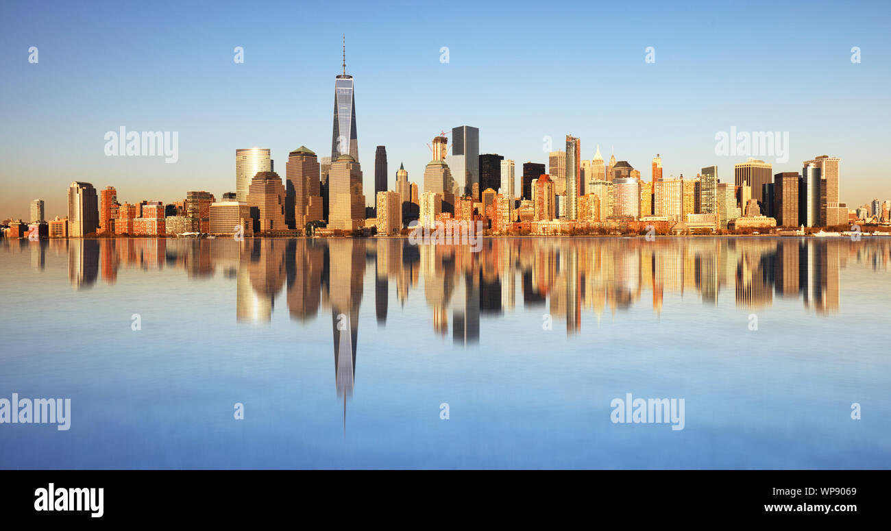 Panoramablick auf Manhattan, New York Stockfoto