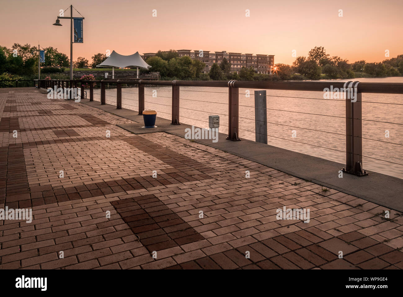 Innere Hafen Amphitheater in Syracuse, New York Stockfoto