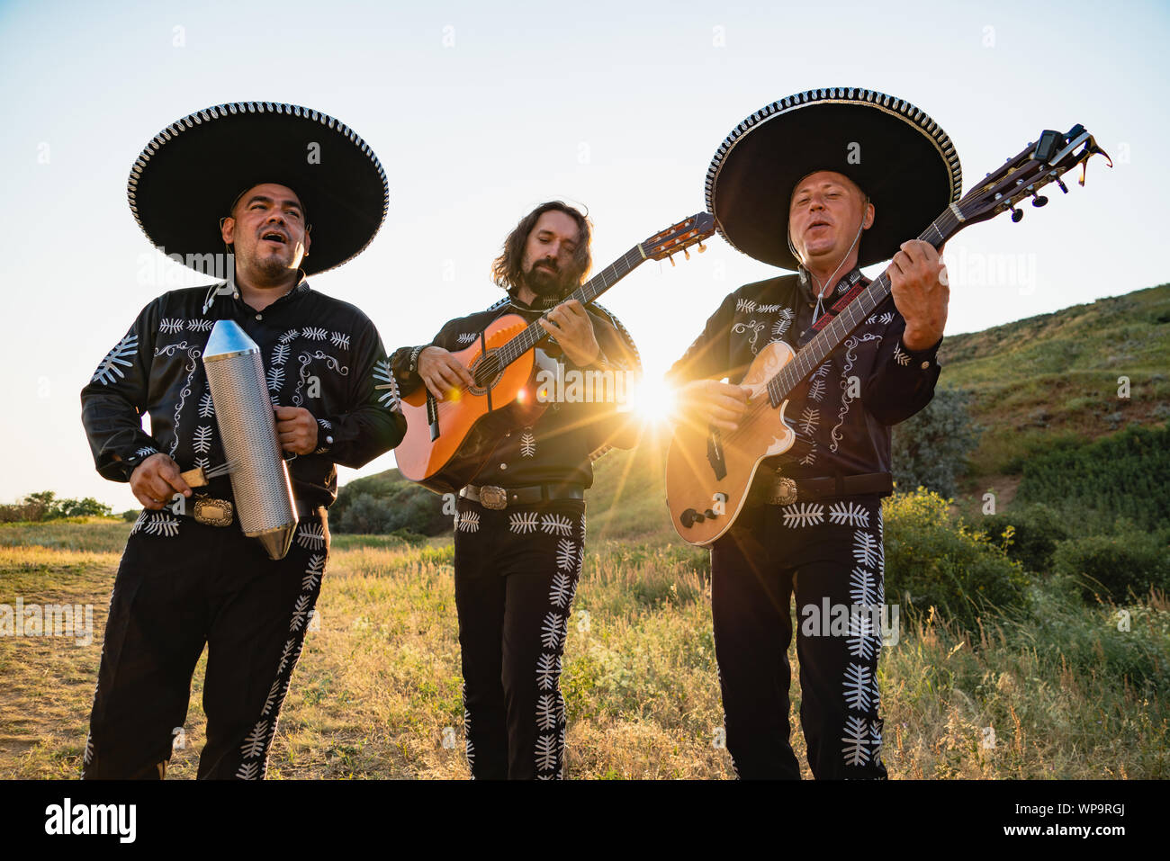 Mexikanischen Musikern Mariachi Band Stockfoto