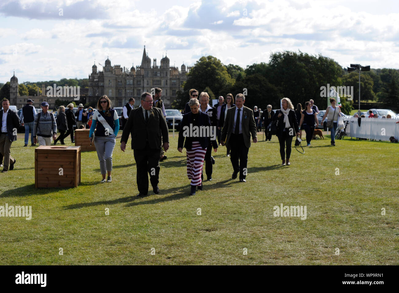 Stamford, Lincolnshire, Großbritannien. 8. Sep 2019. Seine Königliche Hoheit, der Gräfin von Wessex und Lady Louise Windsor besuchen Sie die 2019 Land Rover Burghley Horse Trials, Kredit: Jonathan Clarke/Alamy leben Nachrichten Stockfoto