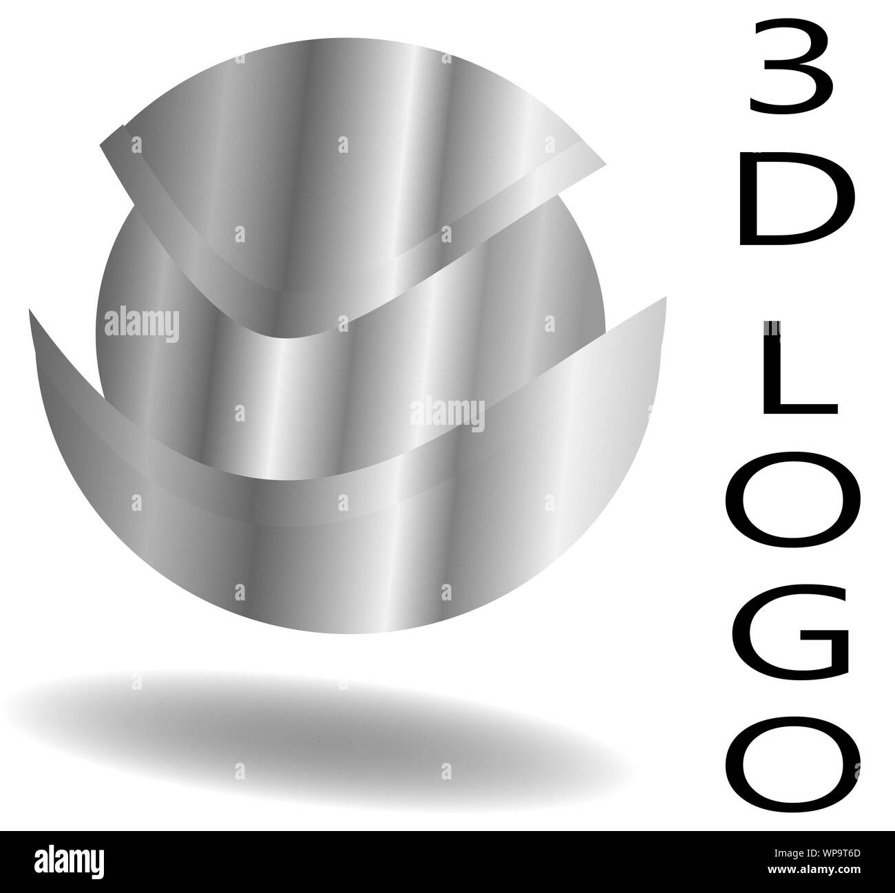 Abstrakten 3D ball Logo Design Stockfoto
