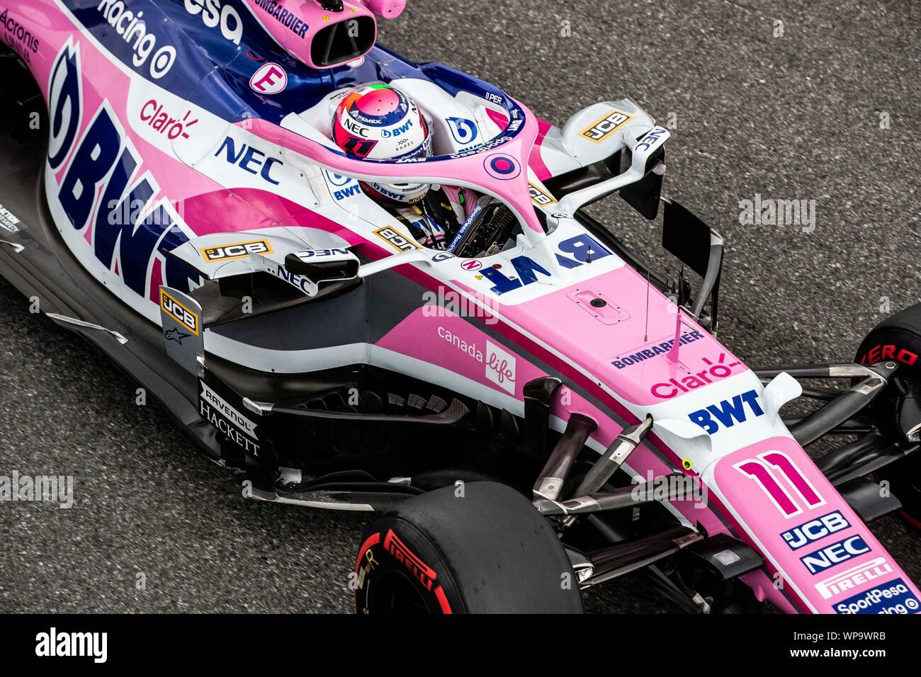 Motorsport: FIA Formel Eins-Weltmeisterschaft 2019, Grand Prix von Italien, #11 Sergio Perez (MEX, Racing Point F1 Team), | Verwendung weltweit Stockfoto