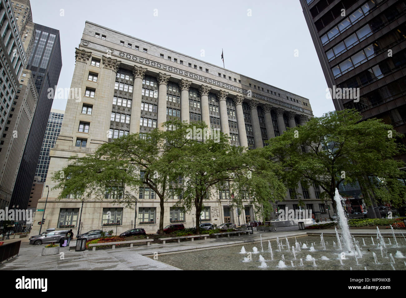 Die Cook County Building von Chicago City Hall und Daley Plaza Chicago Illinois USA Stockfoto