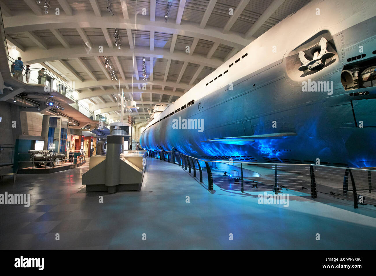 Deutsche U-Boot U-505 Ausstellung Anzeige Museum für Wissenschaft und Industrie Chicago Illinois USA Stockfoto