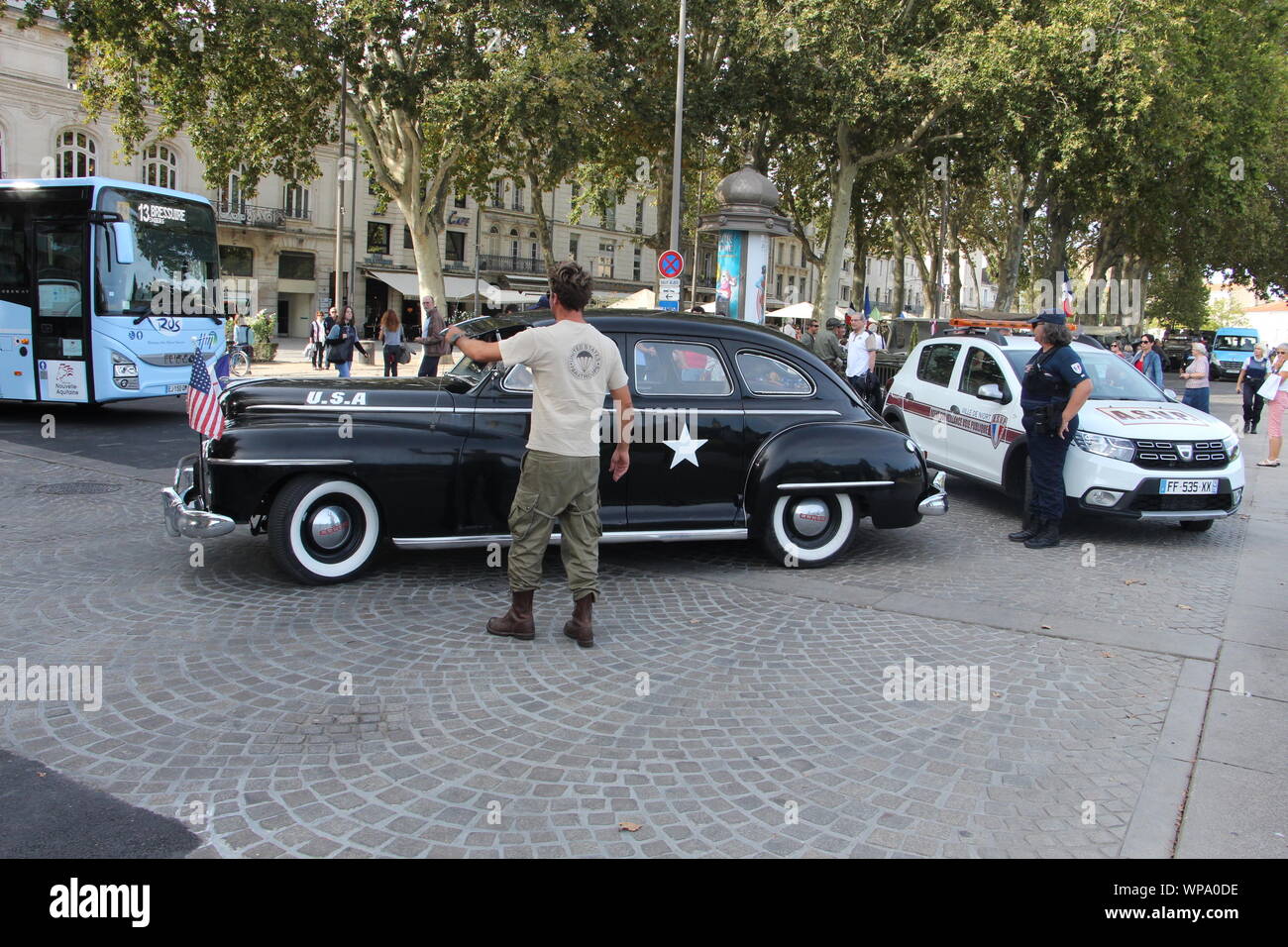 Freitag, 6. September 2019, zum 75. Jahrestag der Befreiung von Niort Stockfoto
