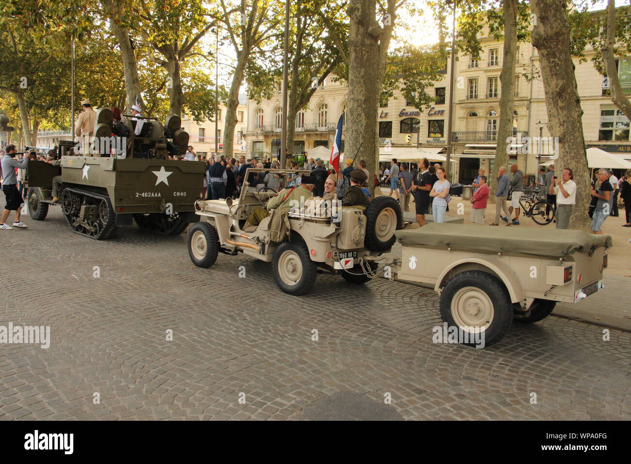 Freitag, 6. September 2019, zum 75. Jahrestag der Befreiung von Niort Stockfoto